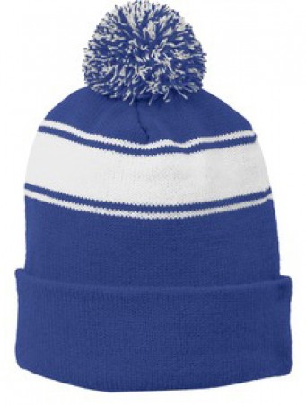 P Beanie 030 - True Royal/White