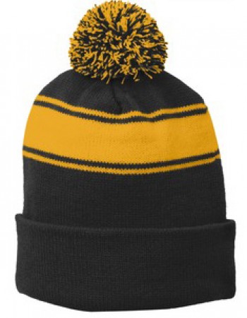 P Beanie 026 - Black/Gold