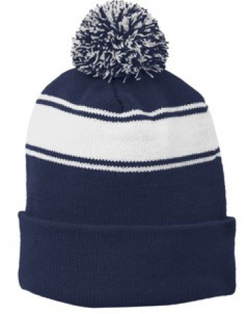 P Beanie 029 - True Navy/White