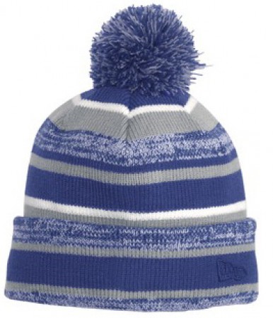 P Beanie 037 - Royal/Grey