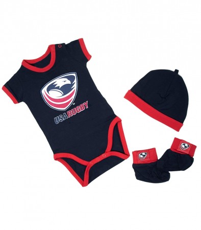 USA Rugby Baby Gift Set