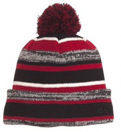 P Beanie 034 - Black/Scarlet