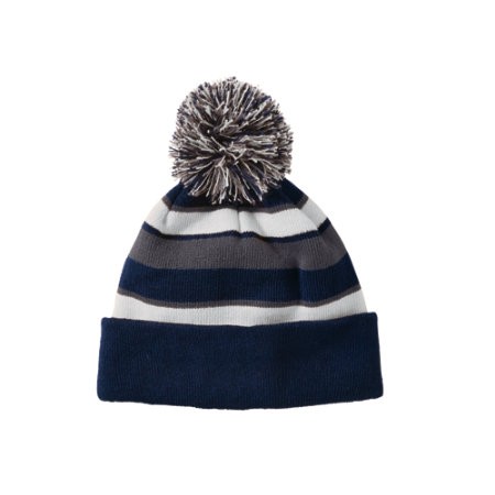 P Beanie 003 - Navy/White/Graphite