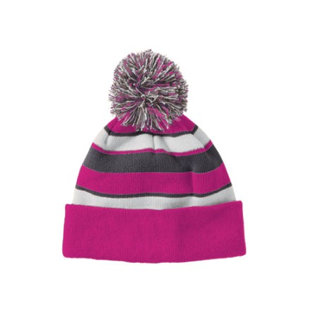 P Beanie 014 - Power Pink/White/Graphite