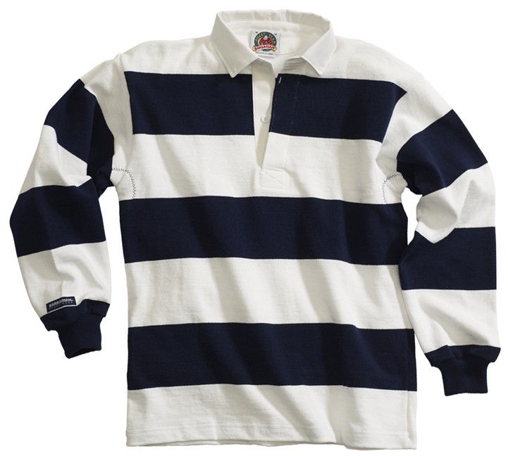 STK 002 - Navy/White - Classic Rugby's - Heavy Weight - Barbarian In ...